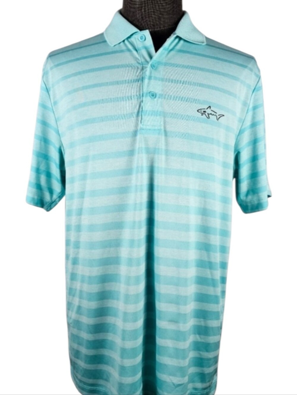 Greg Norman For Tasso Elba Men's Aqua Polo Casual Sporr Size L